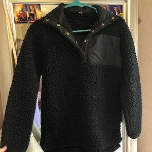 Black fleece jacket